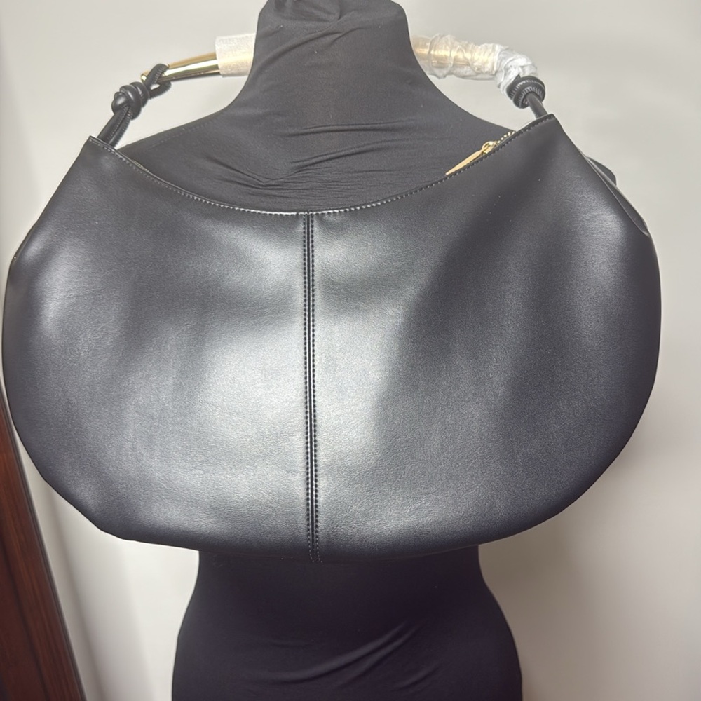 Ann Taylor Gold Handle Shoulder Bag - Picture 3 of 4